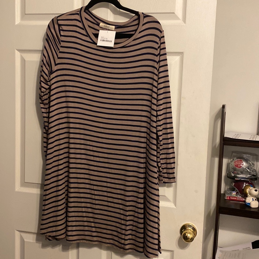 Ladies striped dress